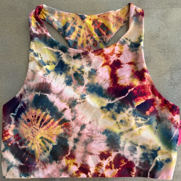 Betsey Johnson Racer Back Vibrant Tie-Dye Tank (726) - Picture 9 of 11